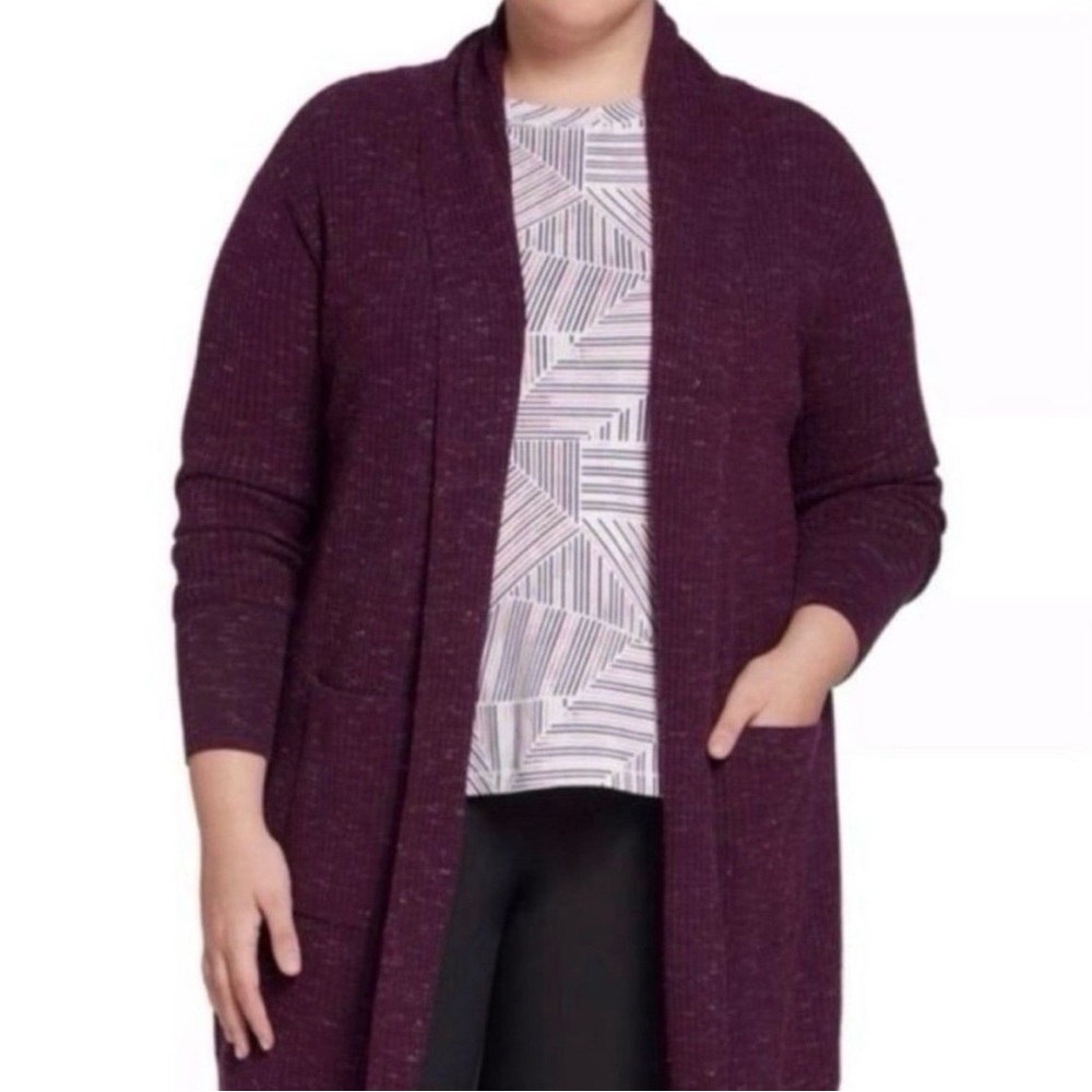 Calia by Carrie underwood duster waffle knit cardigan